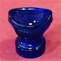 Antique Wyeth Cobalt Blue Glass Eyewash Cup
