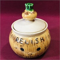 Vintage ESD Japan Ceramic Relish Jar