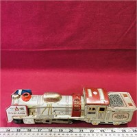 Vintage AN Japan Silver Bullet Tin Friction Train