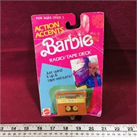 1989 Barbie Wind-Up Radio / Tape Deck (Sealed)