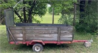Small Utility Trailer. 12 foot including tongue.