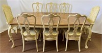 QUALITY FRENCH TABLE & 8 CHAIRS - WOW