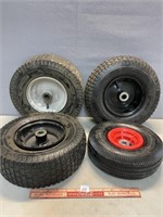 4 VARIOUS NEW SMALL TIRES