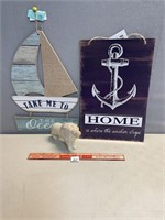CHIC NAUTICAL HOME DECOR INCLUDING SIGNS