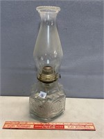 VINTAGE PATTERN OIL LAMP WITH CHIMNEY