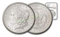 1881 s MS 64 NGC Morgan Silver Dollar
