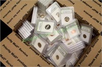 (50) PCS. BU and Proof Coins in Slabs
