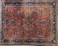 BEAUTIFUL ANTIQUE HAND KNOTTED PERSIAN WOOL RUG