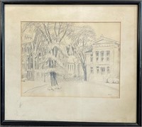 1960 MARJORY DONALDSON SIGNED DRAWING - MTL
