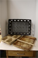 Pampered Chef Bakeware & Plastic Crate