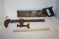 Adjustable Pipe Wrench & Hand Saw