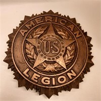 US legion brass plaque