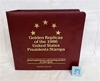 replica us prisidents stamps 1986 -see description