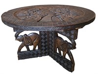 Stunning Hand Carved African Table
