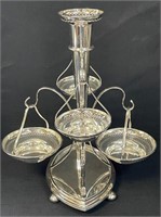 BEAUTIFUL ORNATE 1800'S SILVER PLATED EPERGNE