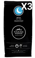 Kicking Horse Decaf Dark Coffee Whole Bean Qty 3
