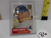 Mickey Mantle baseball card by Topps