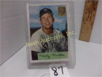 Mickey Mantle baseball card from Topps