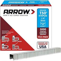 Arrow Fastener 504IP 1/4-Inch Genuine T50 Staples