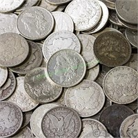 Lot of 60 Morgan Silver Dollars - Random Date