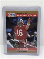 Rare Joe Montana 1990 Pro Set Printing Error Card