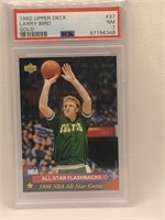 Graded 1992 Upper Deck Larry Bird Gold #37 PSA 7