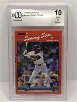 Rare Error Card 1990 Donruss Sammy Sosa Beckett