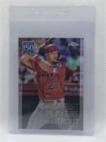 Topps Chrome Mike Trout 150 Years MLB Banner