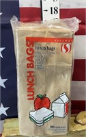 100 Paper lunch bags