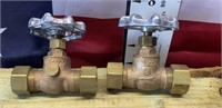 Copper pipe valves