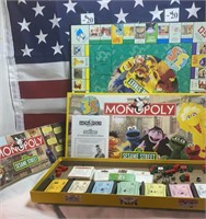 Sesame Street Monopoly game