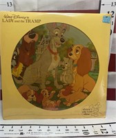 1980 Disney lady and the Tramp Picture Disk SEALED