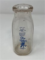 Blue Ribbin 1/2 Pint Milk Bottle