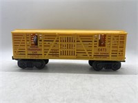 VTG Lionel Fast Express YELLOW Horse Boxcar w/