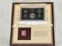 U.S. Proof Coin/Stamps (1968,1971,1972,1987,1989)