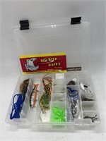 Lot of Fishing Weights, Hooks, and Bait