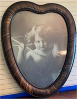 1897 Cupid Awake Heart Framed Print