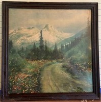 Mountain Scene Framed Print