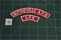Blytheville AFB Ark (tabs) Military Patch 1980s
