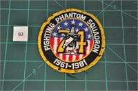 Fighting Phantom Squadron 1961 - 1981 Military Pat