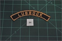 Lubbock (tab) Military Patch 1970s