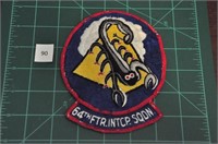 64th Ftr Intcp Sqdn Military Patch 1960s