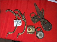 Antique Padlocks and Thumb Latches