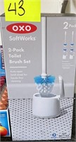 oxo softworks toilet brush set