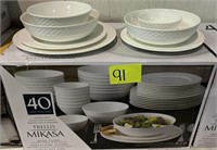 mikasa trellis 40pc dinnerware