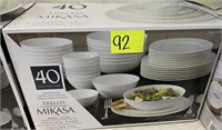 mikasa trellis 40pc dinnerware