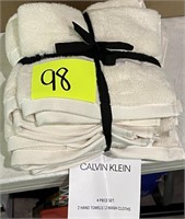 calvin klein 2 hand towels 2 wash cloths