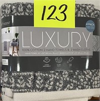 luxury 2 hand towels 2 washcloths
