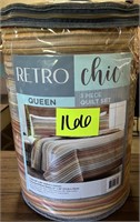 retro chic queen quilt set 3pc