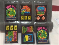 1983 Topps Sega Frogger Sticker Puzzle Cards